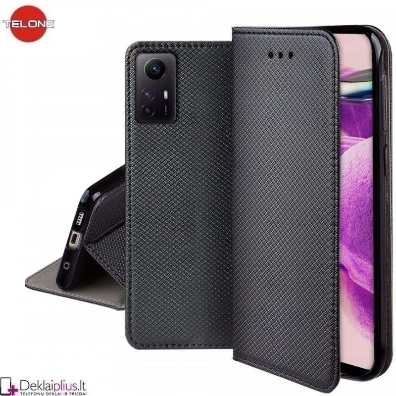 Telone atverčiamas dėklas - juodas Xiaomi Redmi Note 11/Note 11S/Note 12S/Poco M4 Pro Telone atverčiamas dėklas - juodas Xiaomi Redmi Note 11/Note 11S/Note 12S/Poco M4 Pro